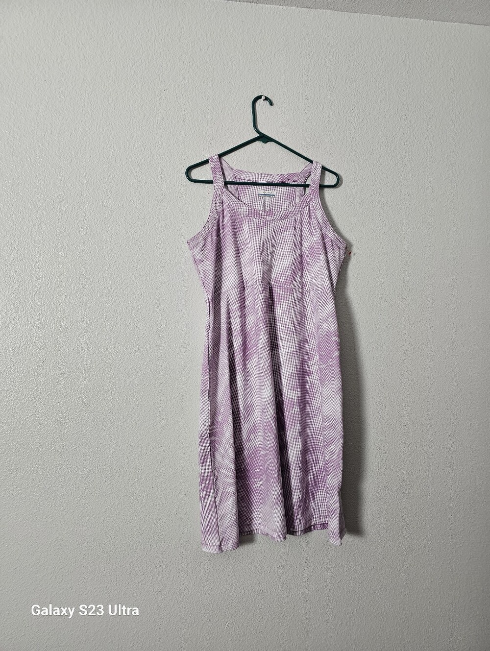 Columbia Lavender and White Midi Dress Sz XL
